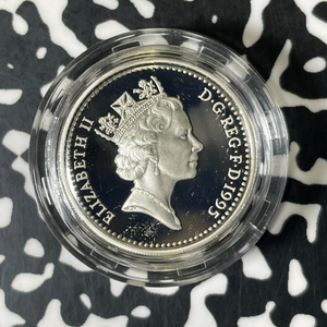 1995 Great Britain £1 Pound Lot#B2534 Silver! Proof! W/ Box & C.O.A.