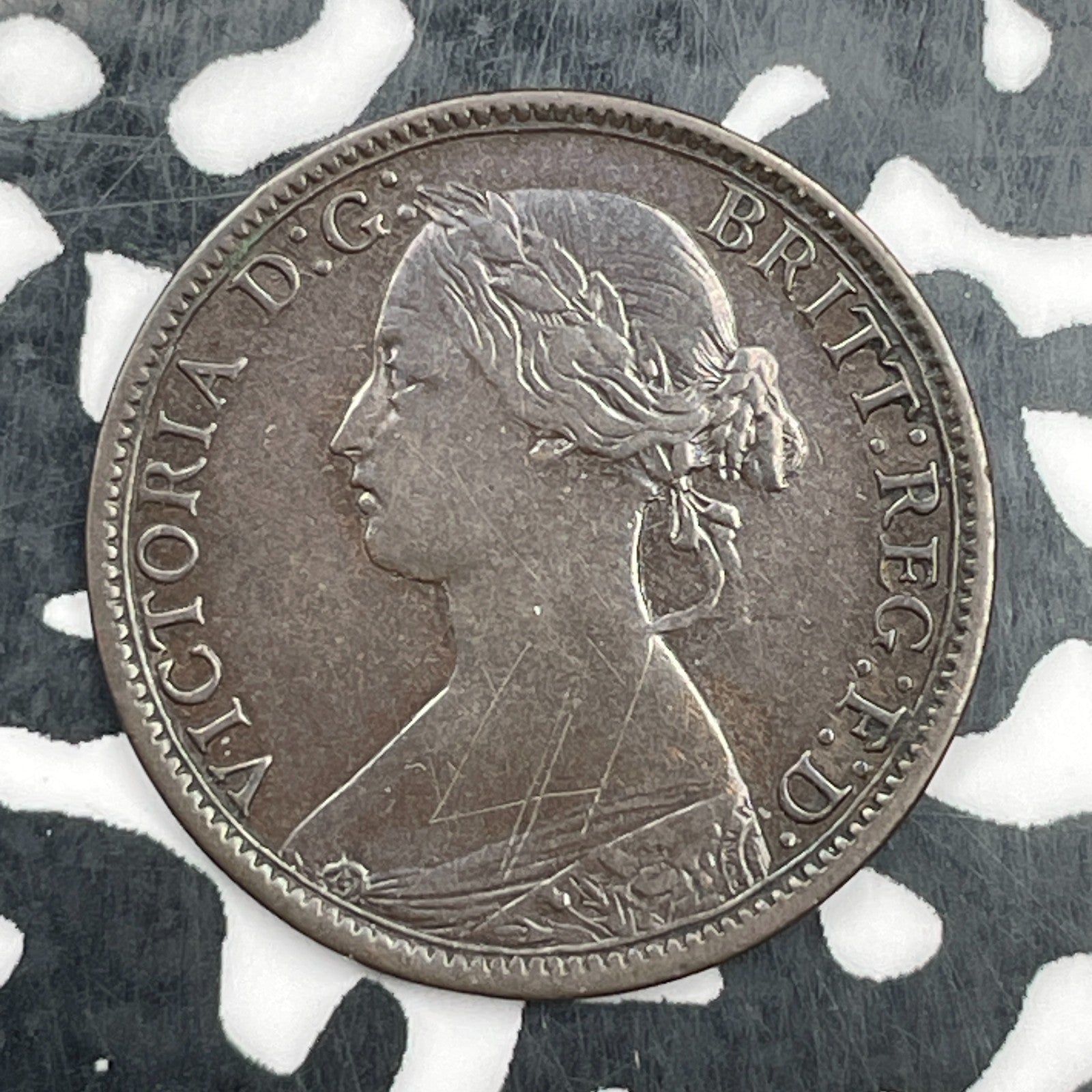 1864 Nova Scotia 1/2 Cent Half Cent Lot#F9694 Nice!