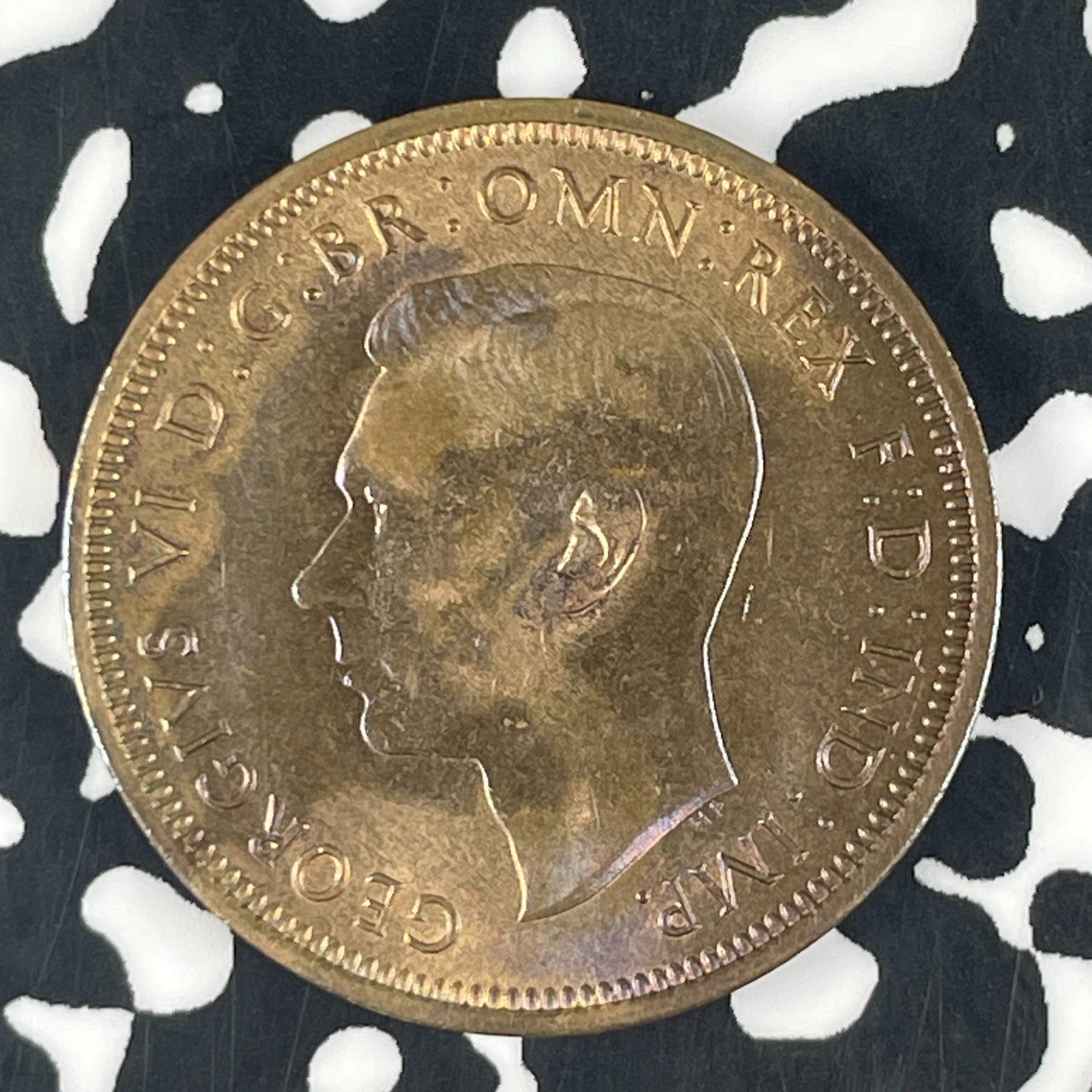 1941 Great Britain 1/2 Penny Half Penny Lot#F1754 High Grade! Beautiful!