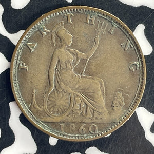 1860 Great Britain Farthing Lot#T8592