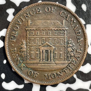 1844 Lower Canada Montreal 1/2 Penny Half Penny Token Lot#E6114