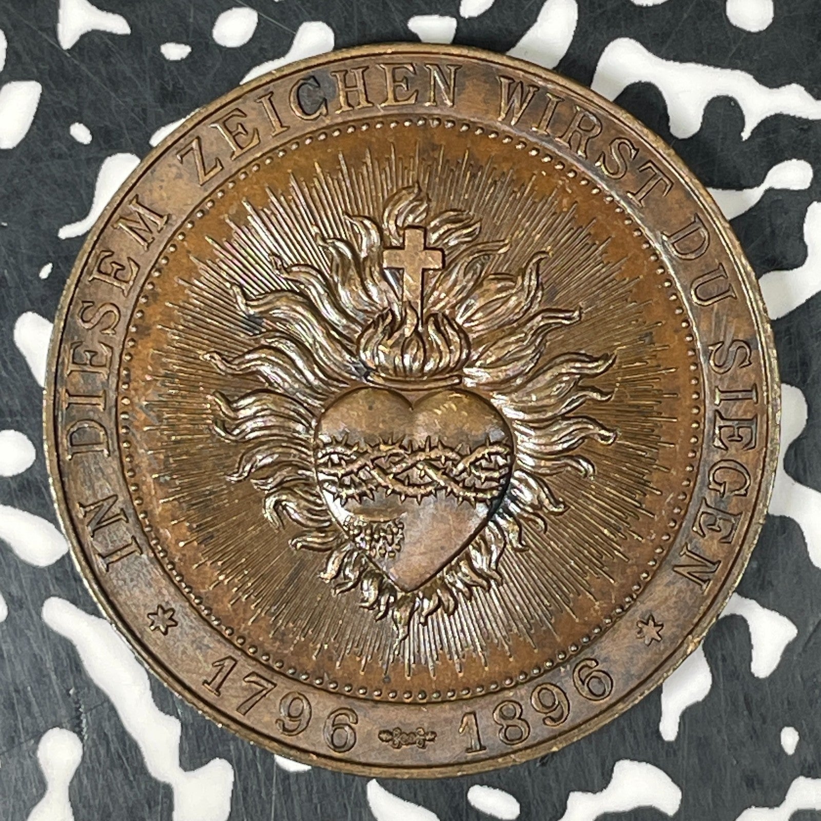 1896 Austria Tyrol Shooting/Sacred Heart Of Jesus Medal Lot#JM0521 Hauser-1783