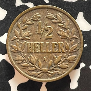1904-A German East Africa 1/2 Heller Half Heller Lot#T5154