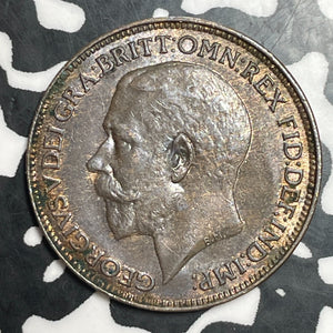 1925 Great Britain Farthing Lot#T2455 Nice!