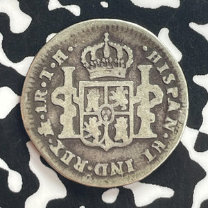 1809-Mo TH Mexico 1 Real Lot#T7933 Silver!