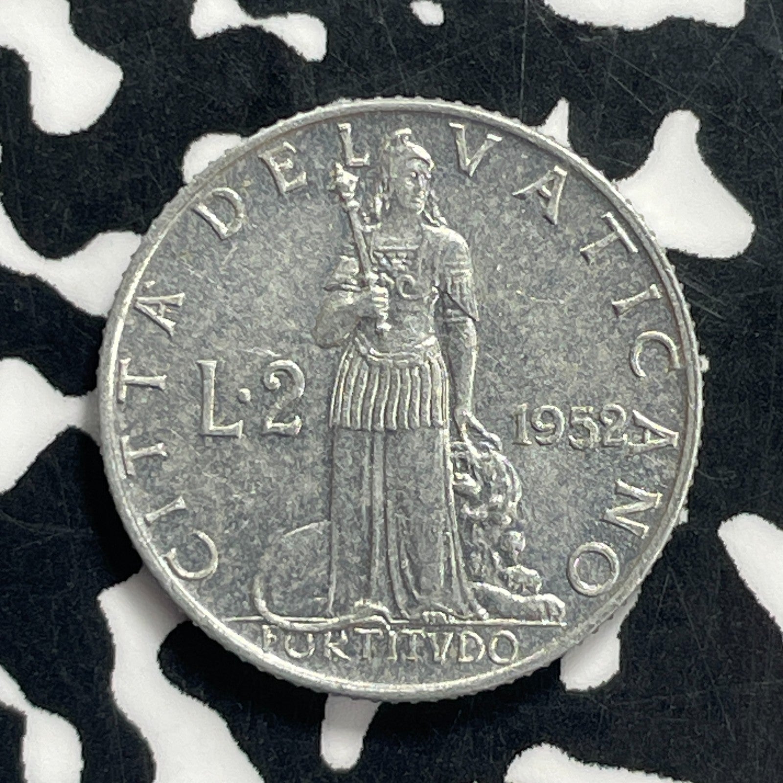 1952 Vatican City 2 Lire Lot#C0712 High Grade! Beautiful!
