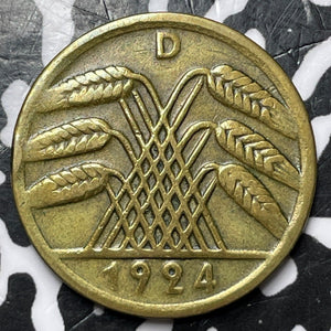 1924-D Germany 50 Pfennig Lot#D8034