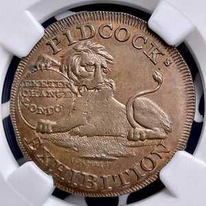1795 G.B. Middlesex Pidcock's 1/2 Penny Conder Token NGC MS65BN Lot#G9811 Lion