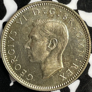 1937 Great Britain 6 Pence Sixpence Lot#D8935 Silver! Proof!