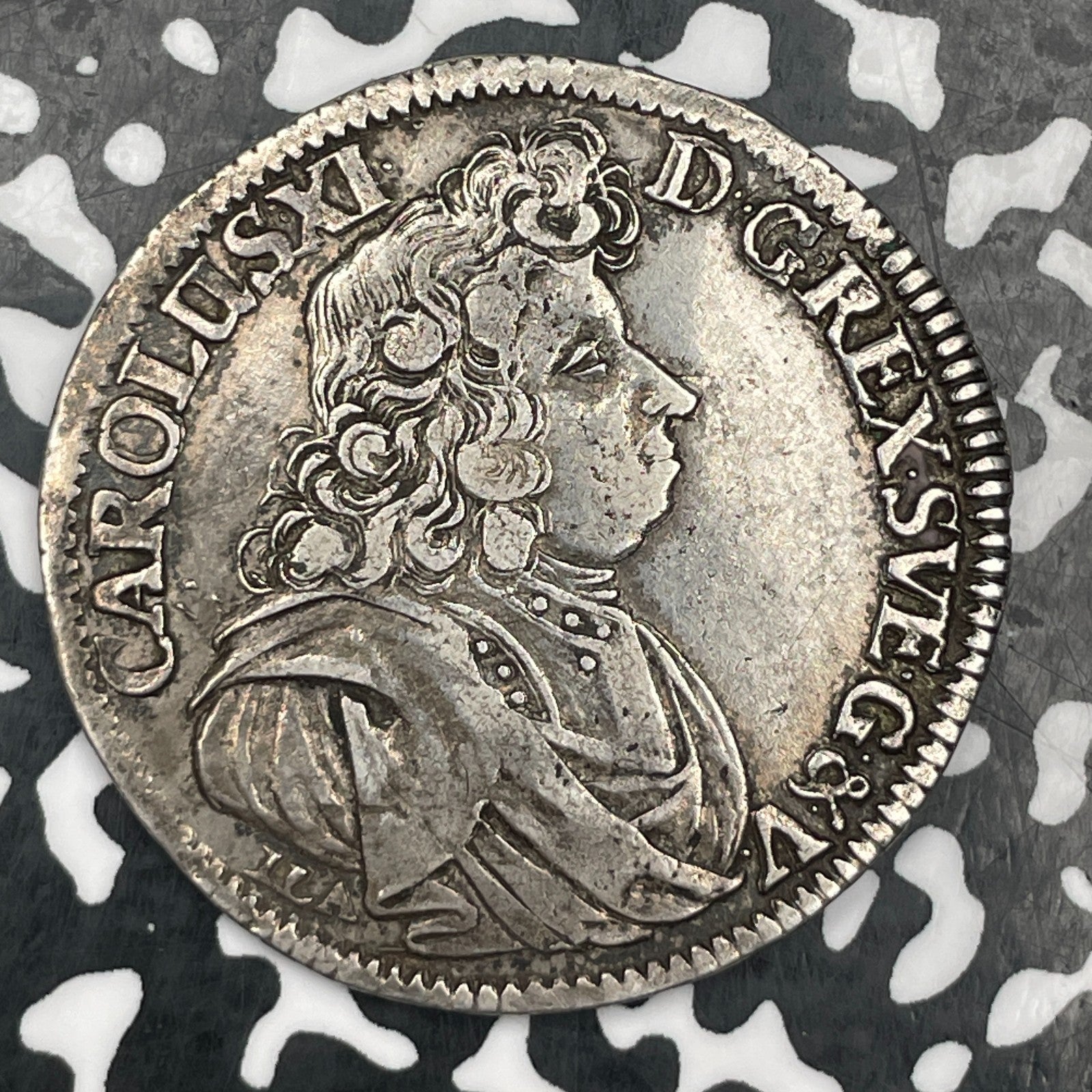 1690 Germany Pomerania 2/3 Thaler Lot#JM1645 Large Silver! DAV-767, KM#307