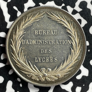 Undated France Ministry Of Public Schools Medal Lot#JM9756 Silver! 38mm