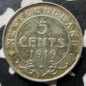 1919-C Newfoundland 5 Cents Lot#JM9025 Silver! Nice! Better Date