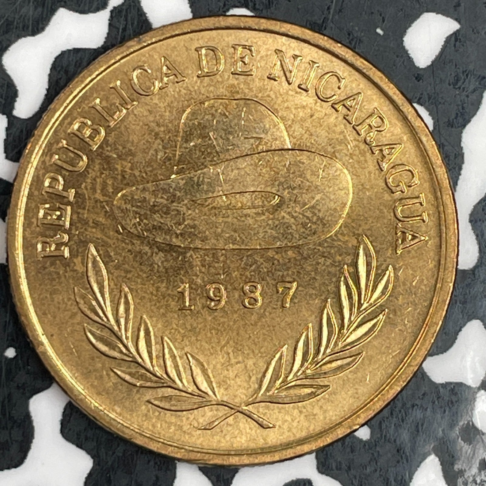 1987 Nicaragua 5 Cordobas Lot#N0613 High Grade! Beautiful!