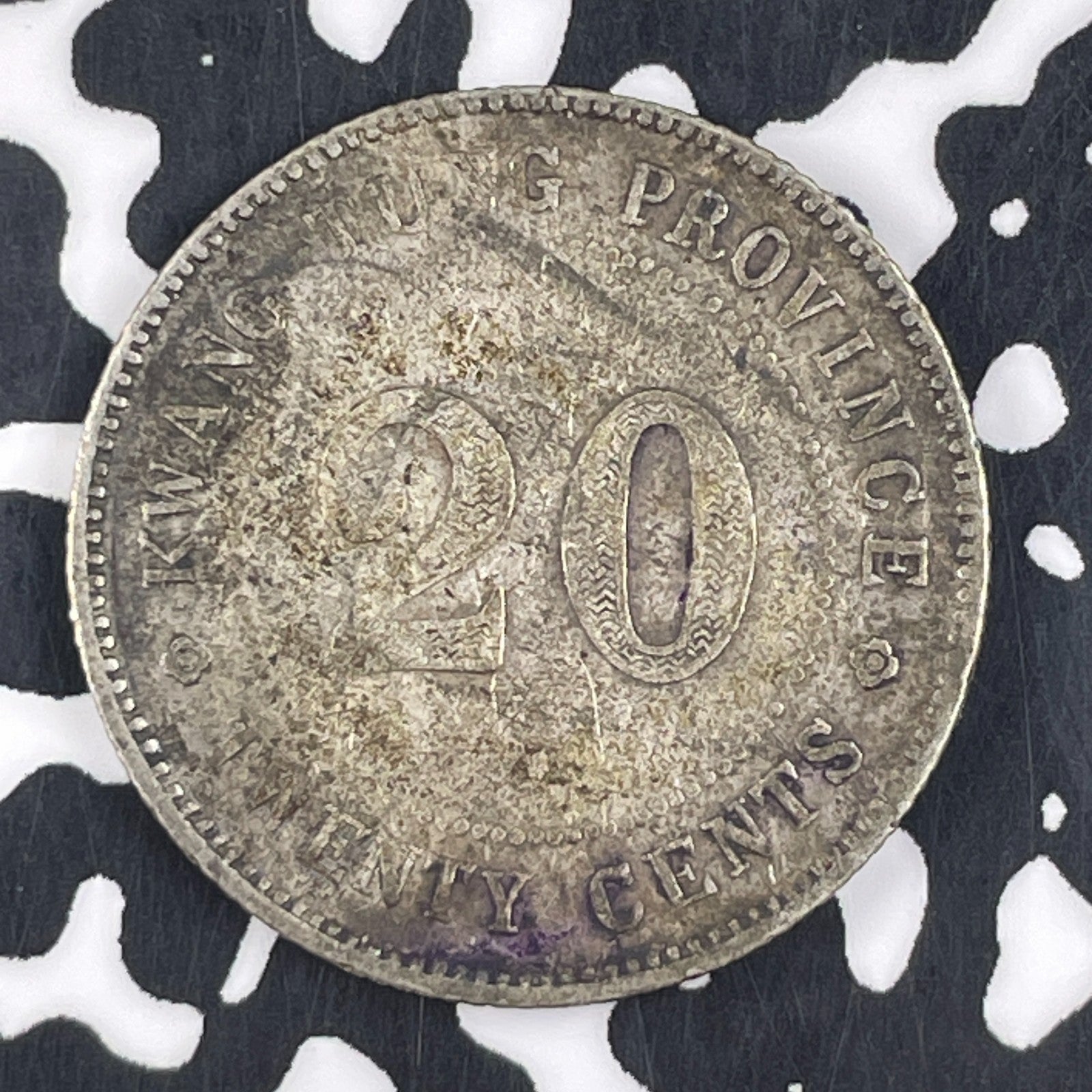 (1920) China Kwangtung 20 Cents Lot#F3536 Silver!