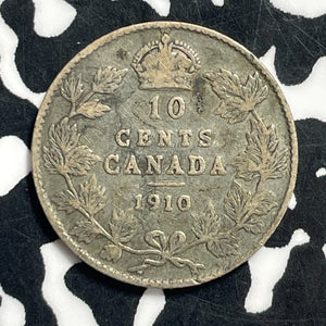 1910 Canada 10 Cents Lot#C0429 Silver!