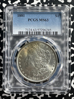 1881 U.S. $1 Morgan Dollar PCGS MS63 Lot#G561 Silver! Choice UNC!