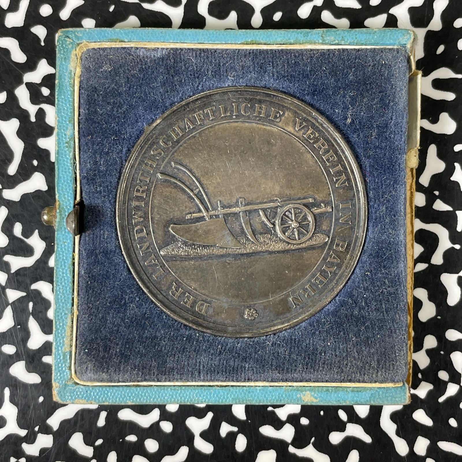 (c.1870) Germany Bavarian Agricultural Society Medal Lot#B3124 Silver! 46mm