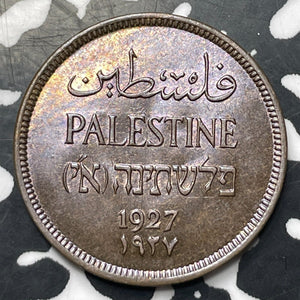 1927 Palestine 1 Mil Lot#E8661 High Grade! Beautiful!