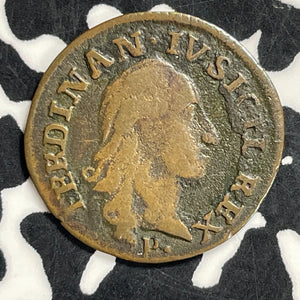 1790-P Italy Naples 3 Cavelli Lot#JM9917 Nice! Scarce!