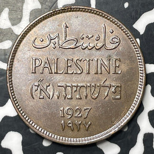 1927 Palestine 2 Mils Lot#E8655 High Grade! Beautiful!