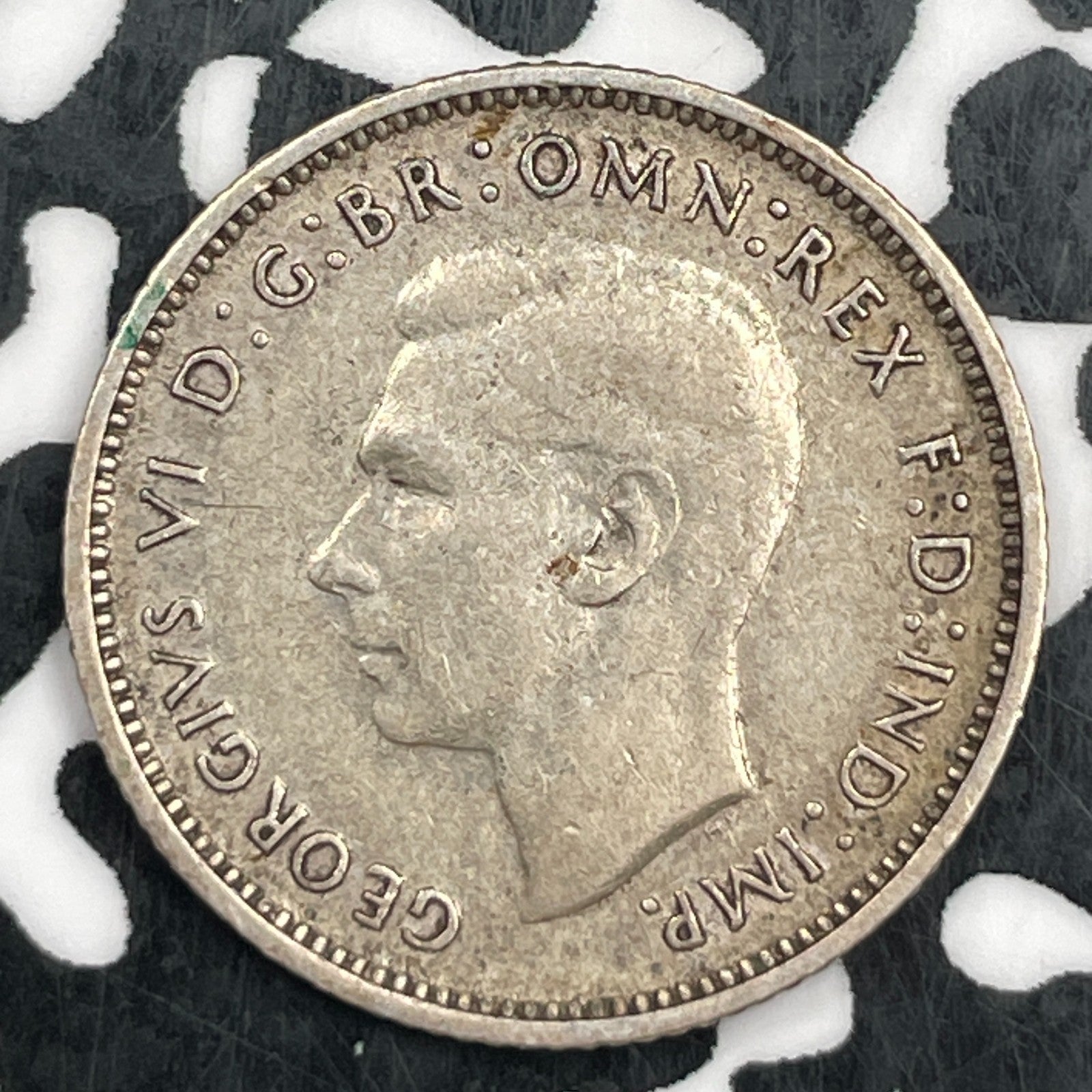 1938 Australia 6 Pence Sixpence Lot#F5430 Silver!