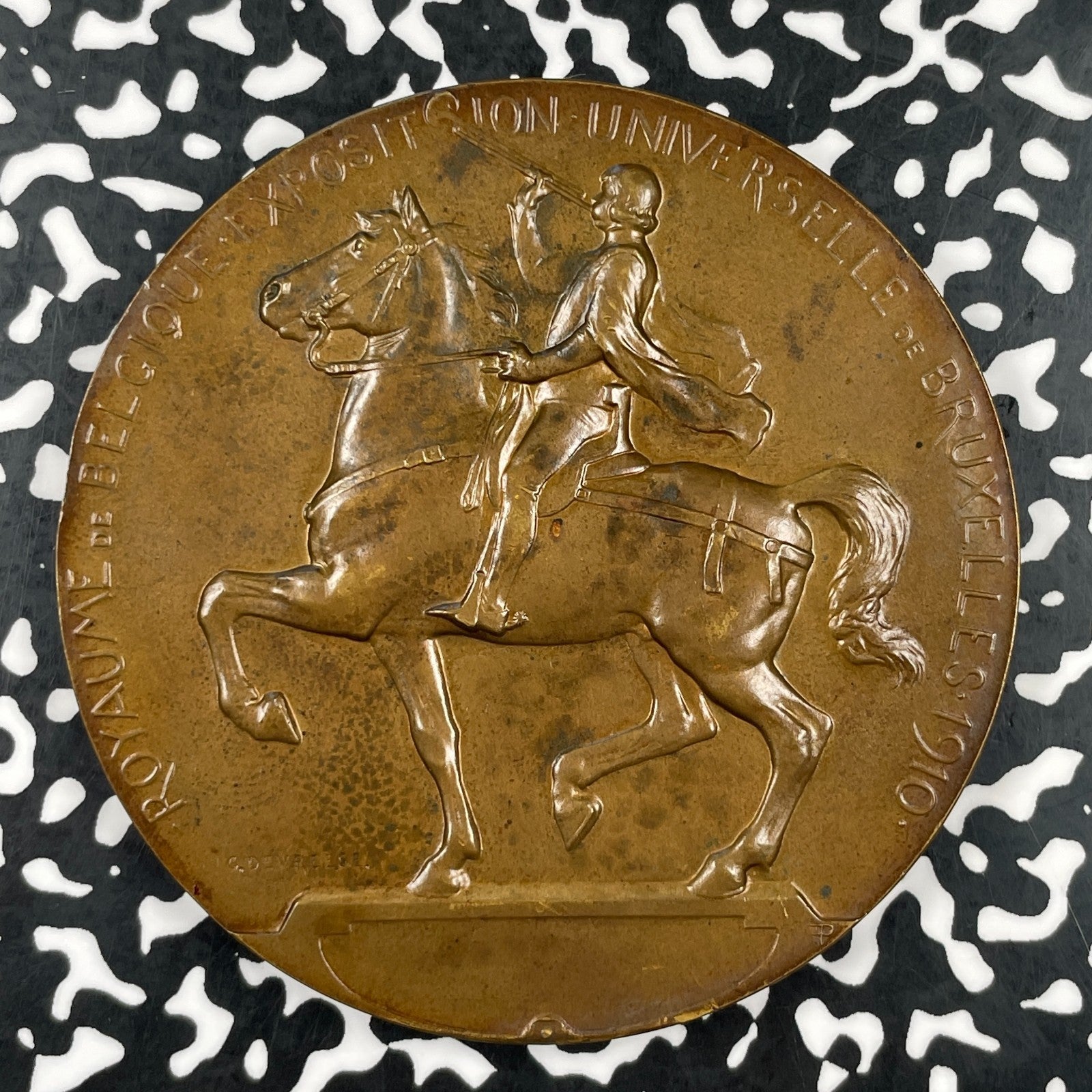 1910 Belgium Brussels Universal Exposition Medal Lot#OV1972 70mm