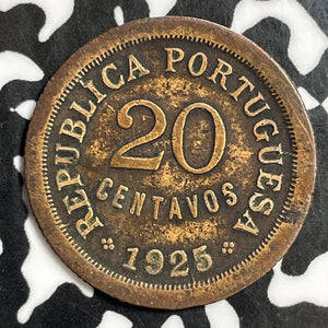 1925 Portugal 20 Centavos Lot#E5814