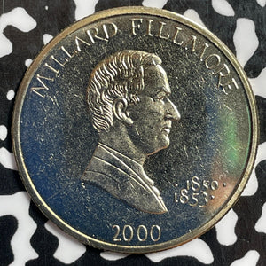 2000 Liberia $5 Dollars Lot#E3880 High Grade! Beautiful! Millard Fillmore