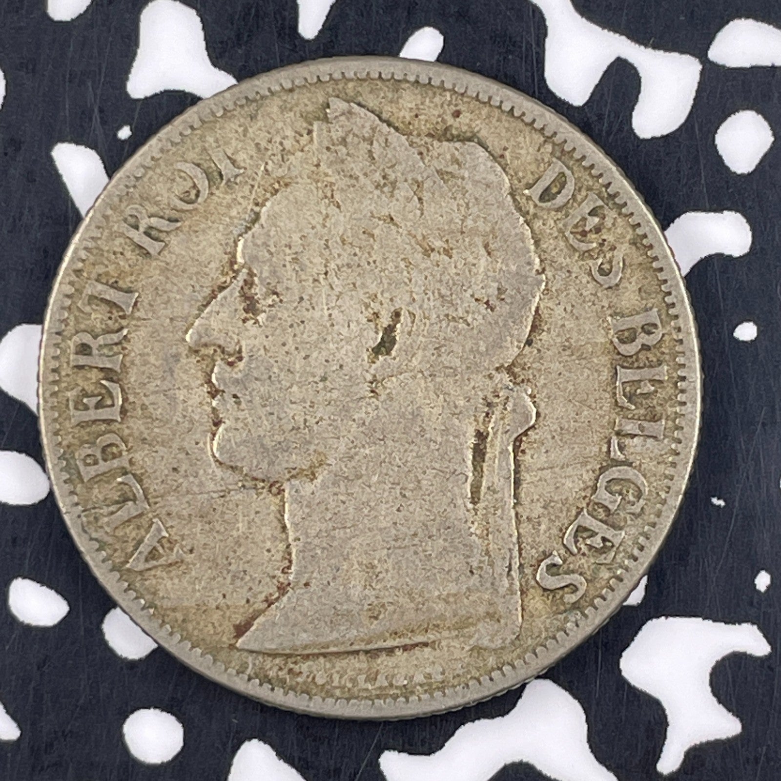 1925 Belgian Congo 1 Franc Lot#F4378