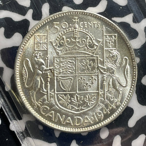 1944 Canada 50 Cents ICCS MS62 Lot#OV1606 Silver! Nice UNC!