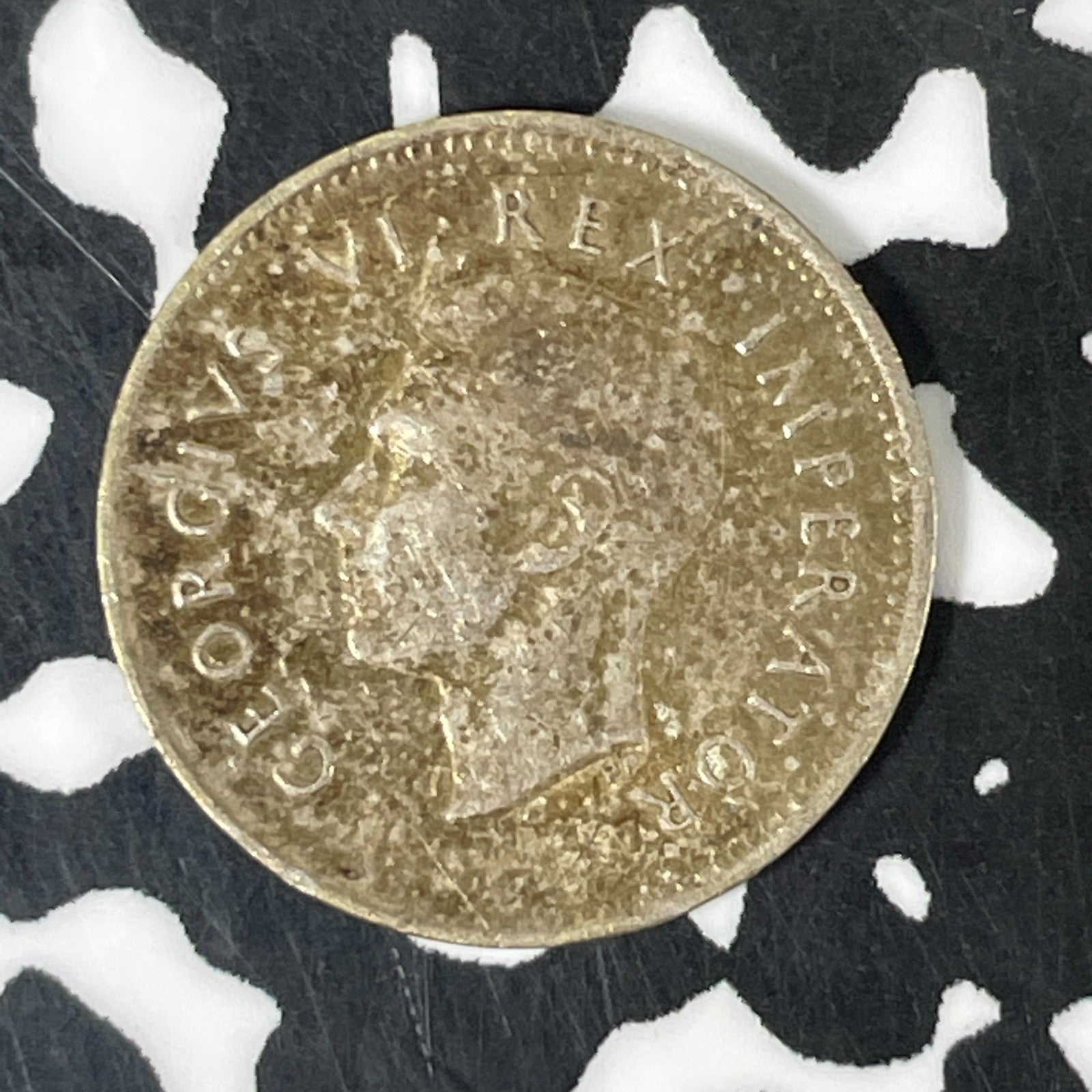 1940 South Africa 3 Pence Threepence Lot#C6997 Silver! High Grade! Beautiful!