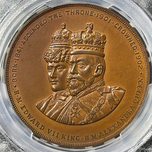 1902 Great Britain Edward VII Coronation Medal PCGS SP64 Lot#GV8266 BHM#3796