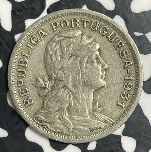 1931 Portugal 50 Centavos Lot#T3688 Better Date