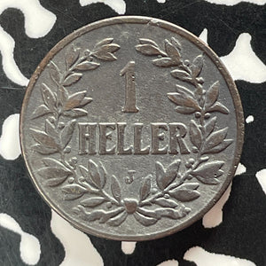 1908-J German East Africa 1 Heller Lot#T4897