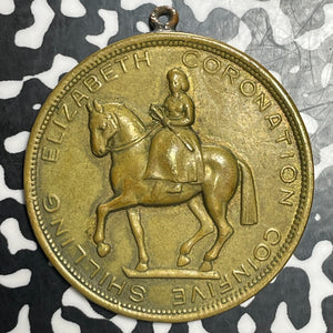 1953 Great Britain Elizabeth Coronation Medal Lot#T3396 36mm
