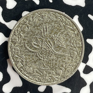 AH 1293 Year 20 (1894) Egypt 5/10 Qirsh Lot#T8029 Better Date
