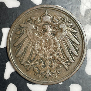 1894-J Germany 1 Pfennig Lot#T3447 Better Date