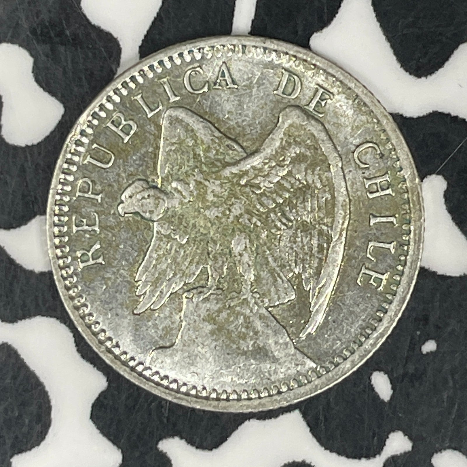 1908 Chile 10 Centavos Lot#C6724 Nice!