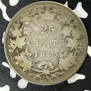 1883-H Canada 25 Cents Lot#T4858 Silver!