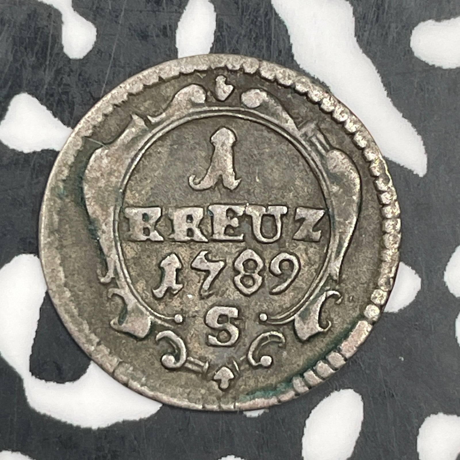 1789-S Germany Brandenburg-Ansbach 1 Kreuzer Lot#F6853 Silver!