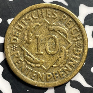 1924-F Germany 10 Pfennig Lot#E7651