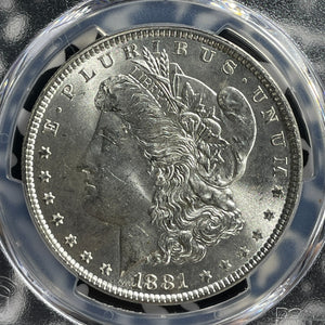 1881 U.S. $1 Morgan Dollar PCGS MS63 Lot#G580 Silver! Choice UNC!
