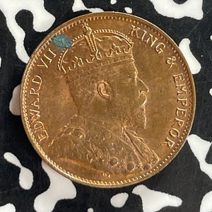 1909 Ceylon 1 Cent Lot#T7370 Beautiful Detail, Spot