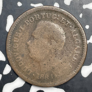 1884 Portuguese India 1/8 Tanga Lot#C0874
