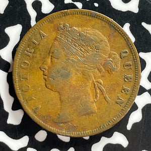 1874 Straits Settlements 1 Cent Lot#T7265