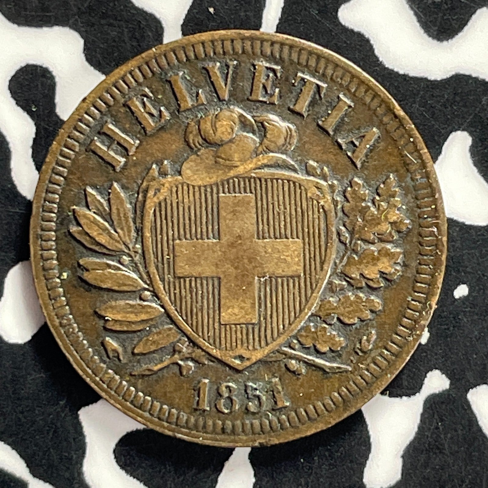 1851-A Switzerland 2 Rappen Lot#T9459 Nice!
