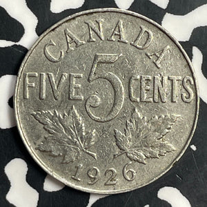 1926 Canada 5 Cents Lot#T0776 Better Date