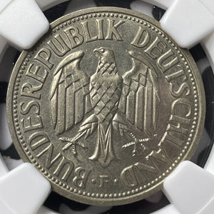 1956-F West Germany 1 Mark NGC MS64 Lot#G7049 Choice UNC!