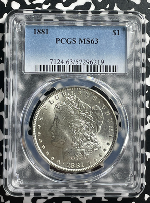 1881 U.S. $1 Morgan Dollar PCGS MS63 Lot#G549 Silver! Choice UNC!