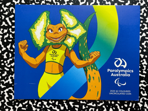 2020 Australia Paralympics $2 Dollars UNC Mint Set Lot#B2632 With Case
